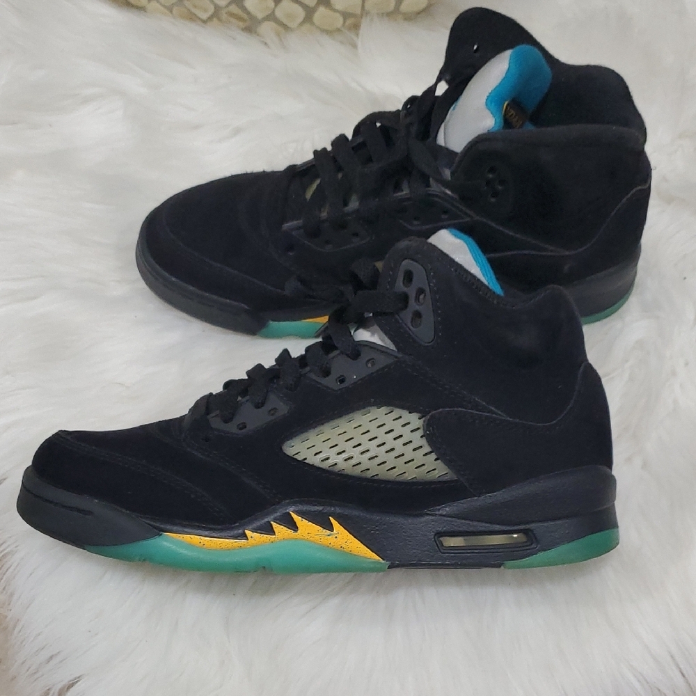 Jordan 5 Retro Aqua Sneakers - Black - Picture 14 of 16